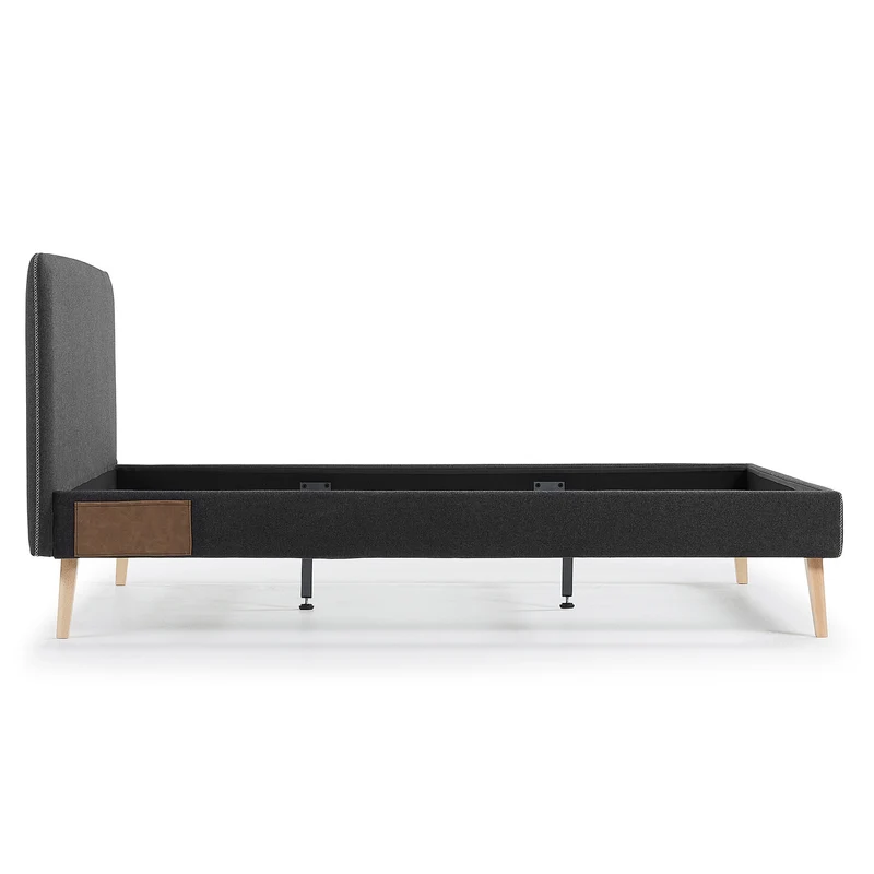 Dyla bed cover in black for a 160 x 200 cm mattress