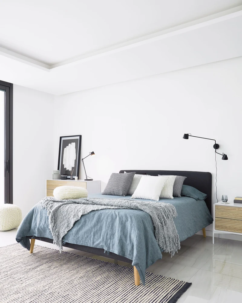 Dyla bed cover in black for a 160 x 200 cm mattress