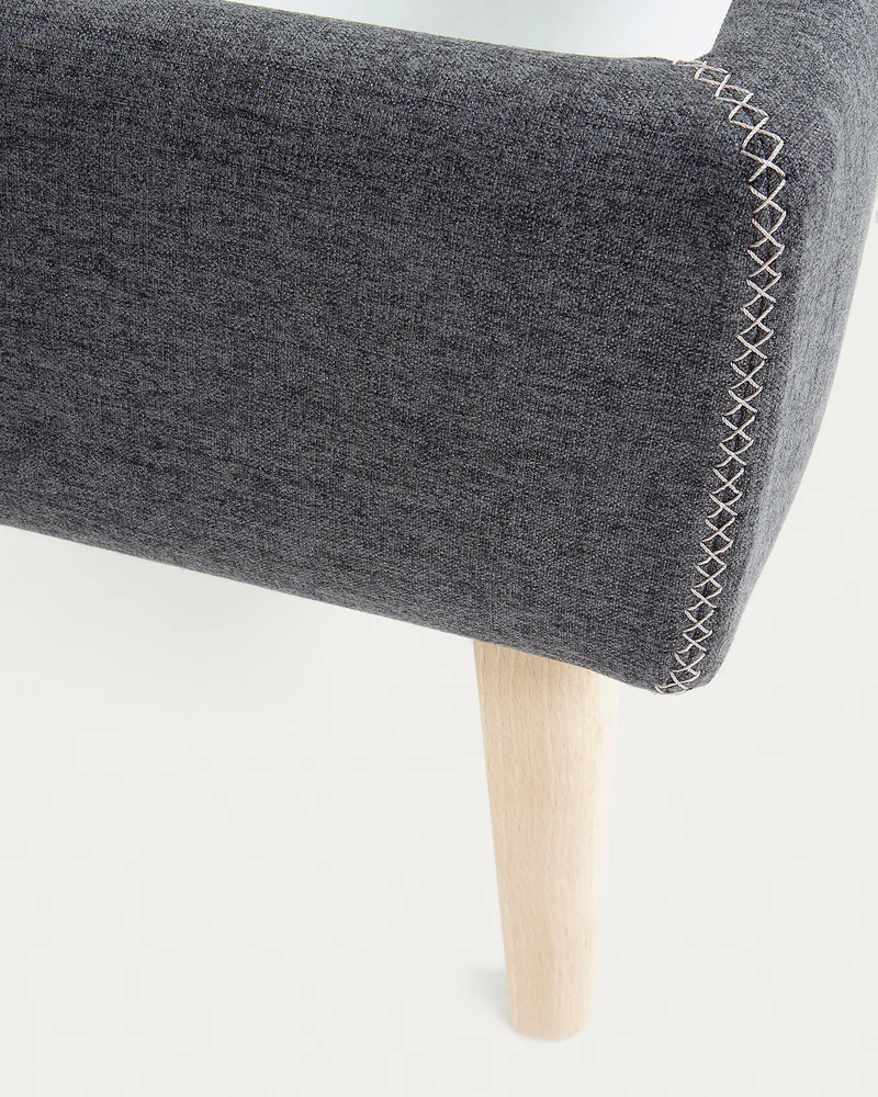 Dyla bed cover in black for a 160 x 200 cm mattress