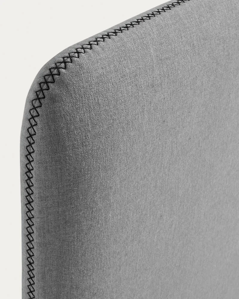 Grey Dyla headboard cover for a bed up to 160 cm