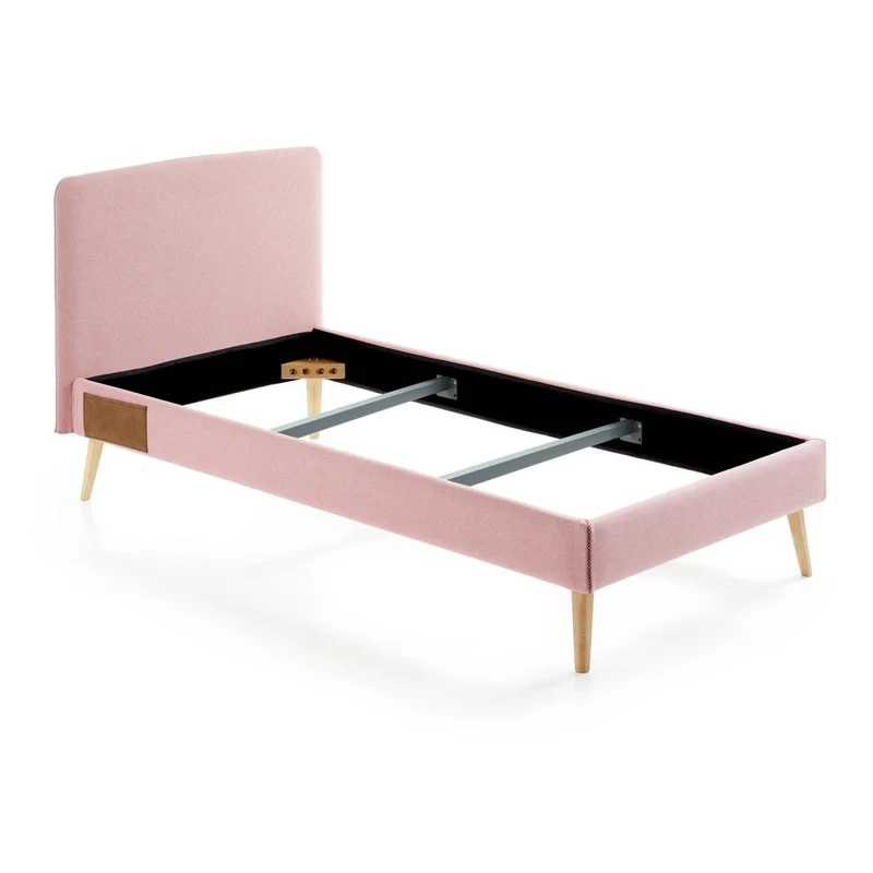 Dyla bed cover for a 90 x 190 cm mattress in pink