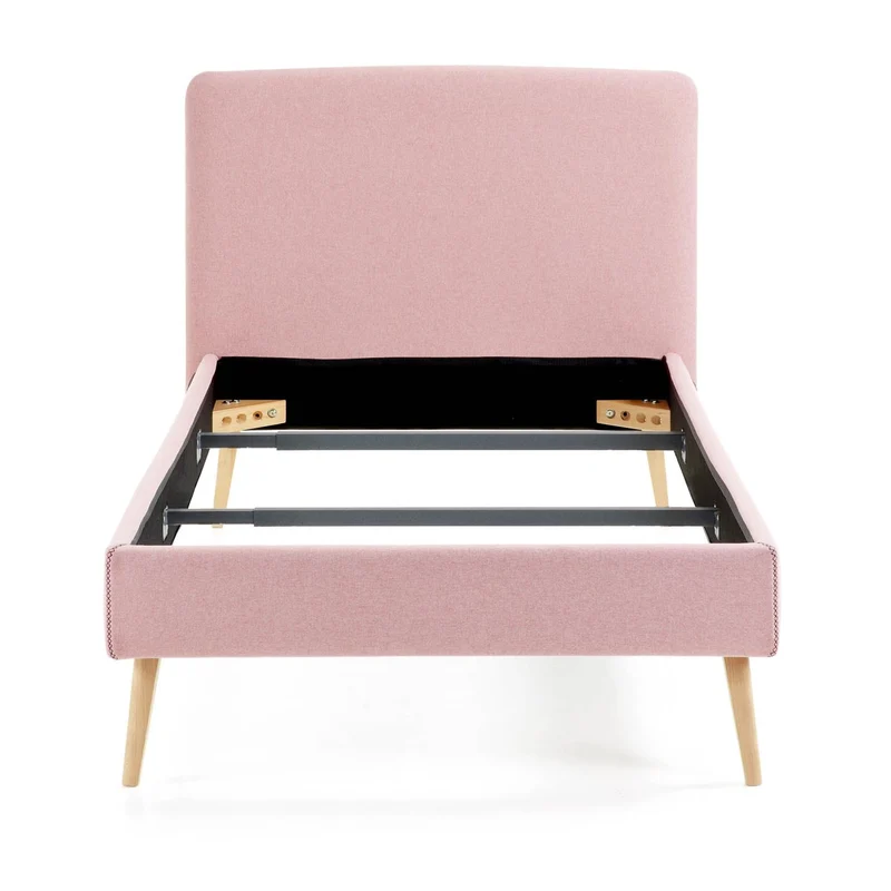 Dyla bed cover for a 90 x 190 cm mattress in pink