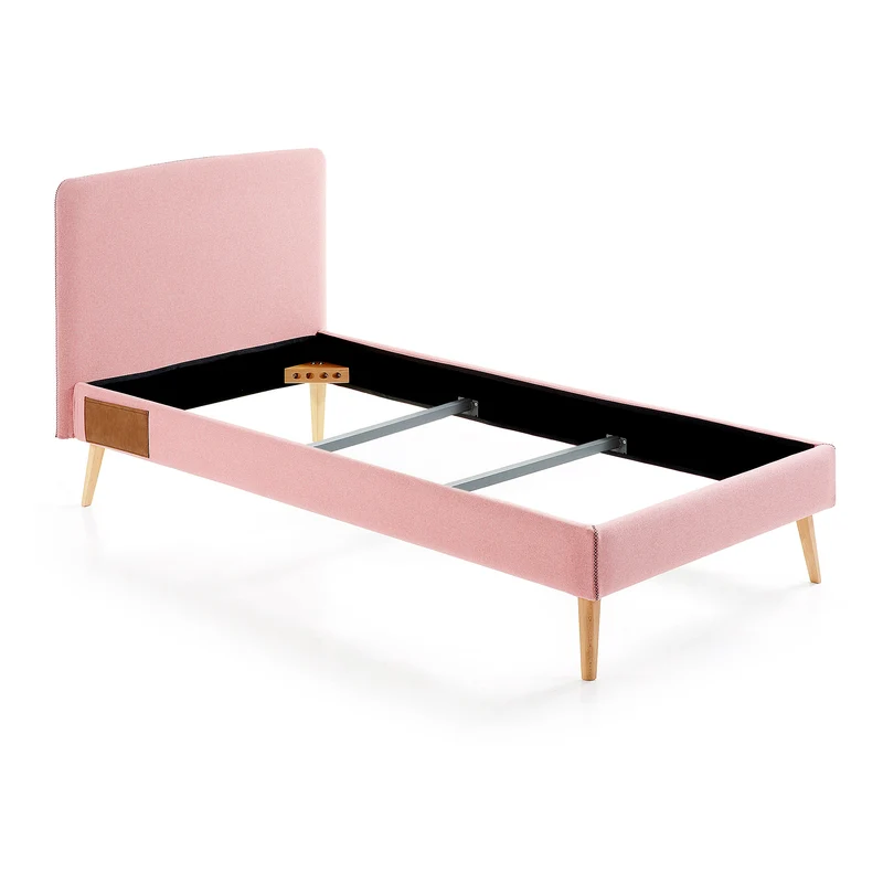 Dyla bed cover for a 90 x 190 cm mattress in pink