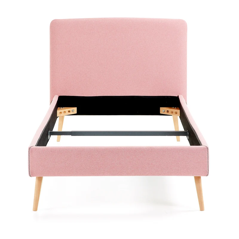 Dyla bed cover for a 90 x 190 cm mattress in pink