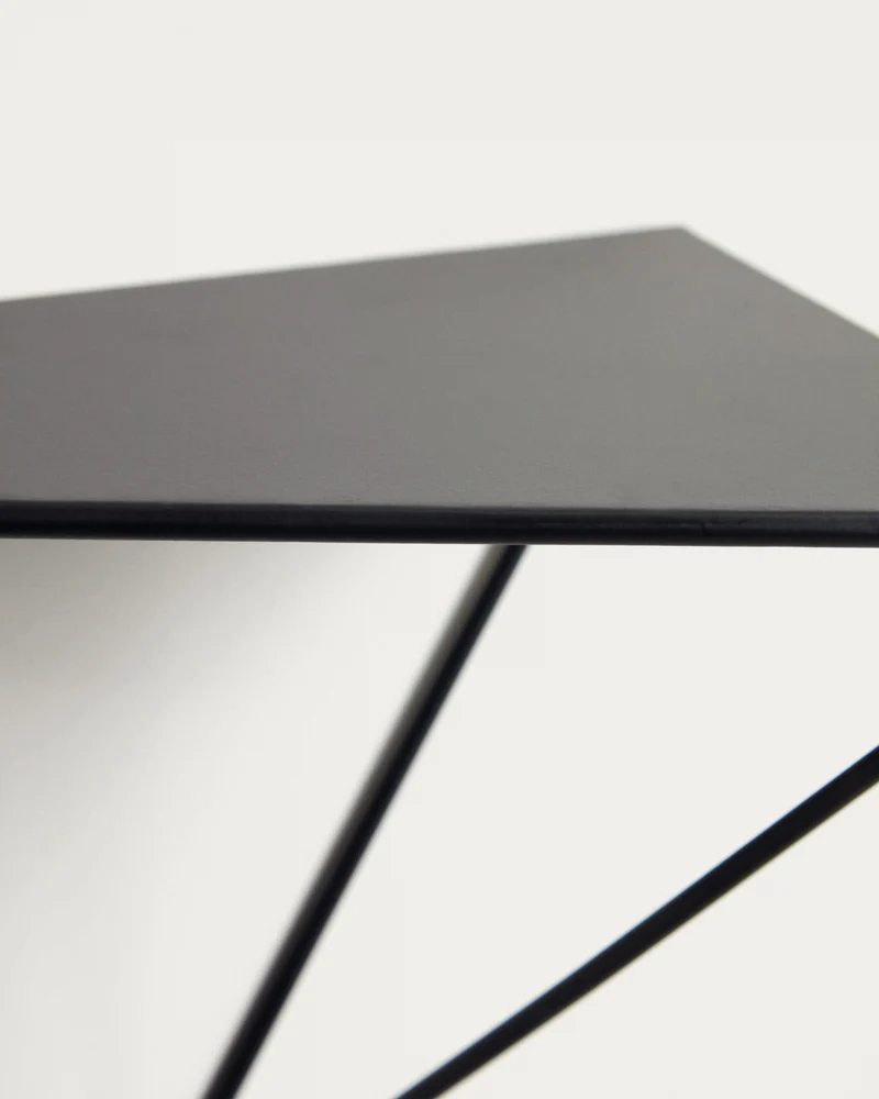 Teg prism shelf in steel with black finish 40 x 20 cm