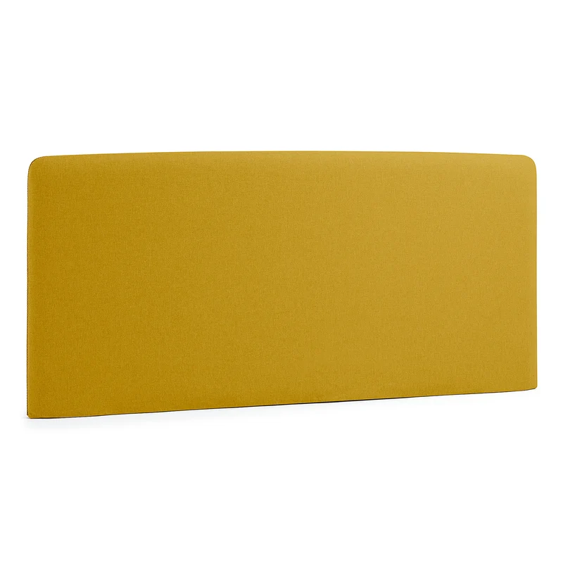 Dyla headboard with removable mustard cover for a bed up to 150 cm FSC Mix Credit