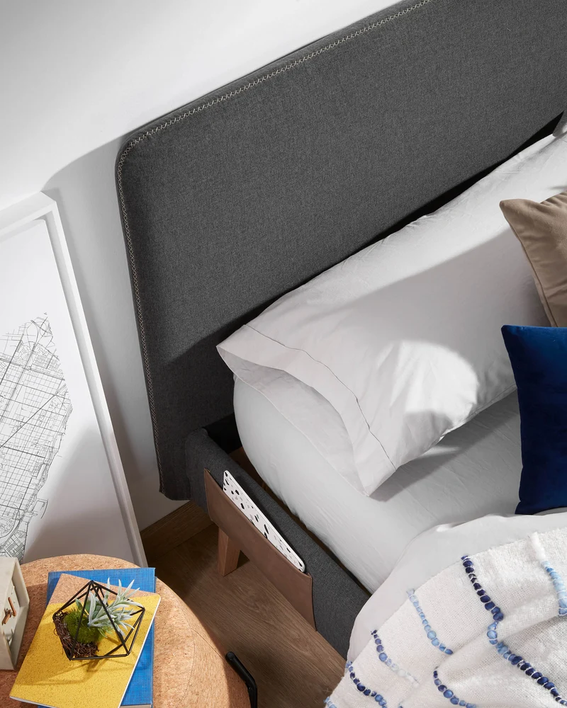 Dyla headboard with removable black cover for a bed up to 150 cm FSC Mix Credit