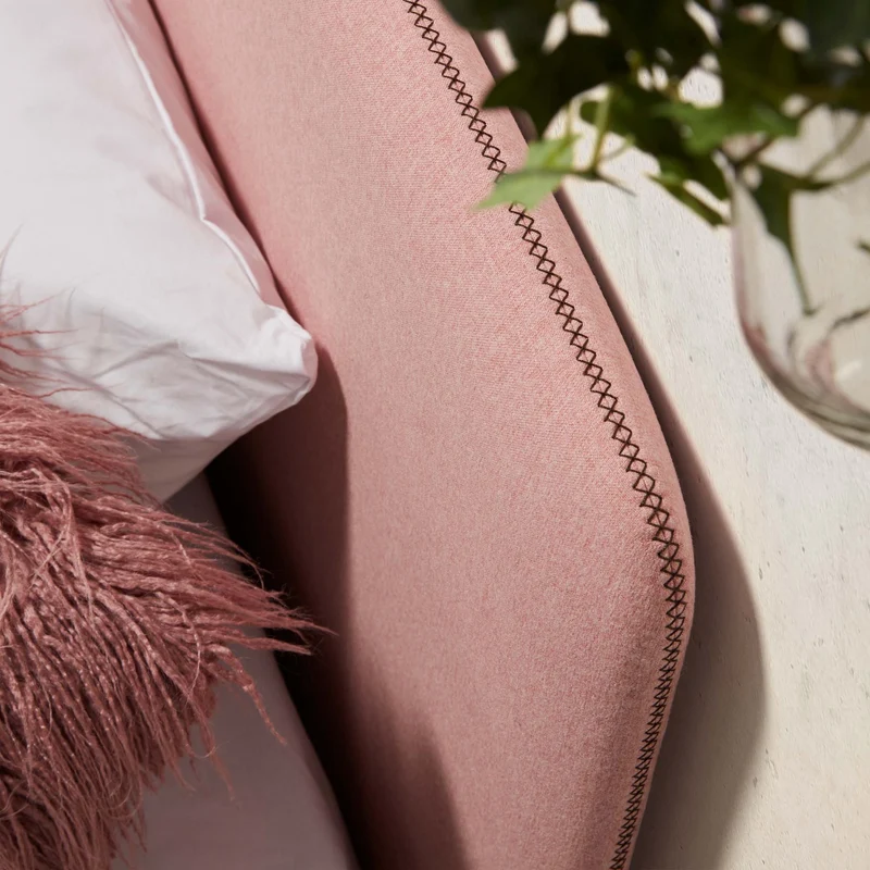 Dyla headboard with removable pink cover for a bed up to 90 cm FSC Mix Credit