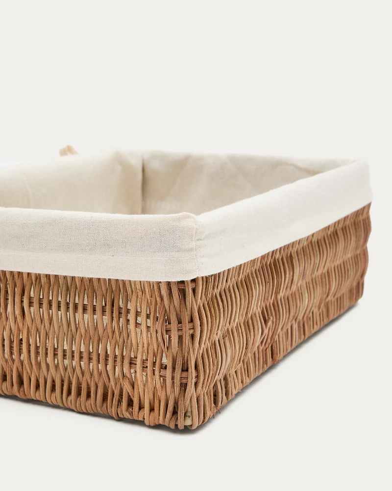 Indali set of 2 rattan baskets, 32 x 25 cm / 28 x 20 cm