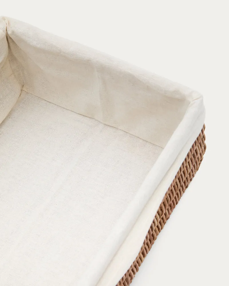 Indali set of 2 rattan baskets, 32 x 25 cm / 28 x 20 cm