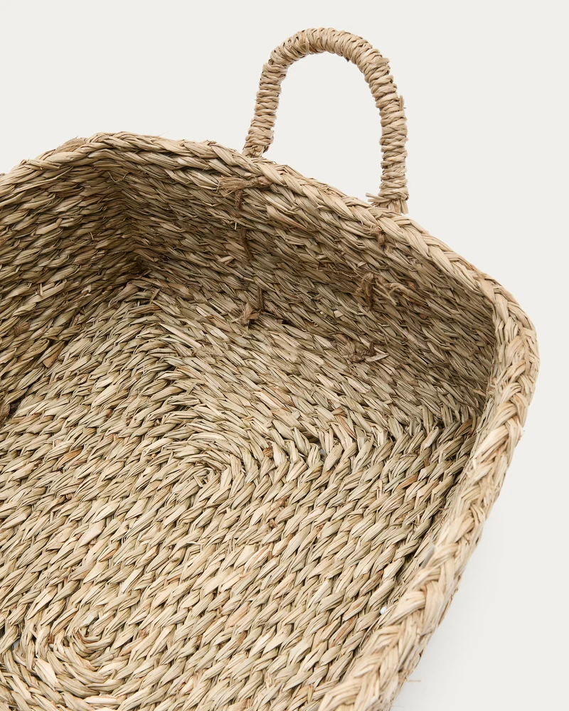 Milly set of 2 natural fibre baskets, 32 x 20 cm / 34 x 20 cm