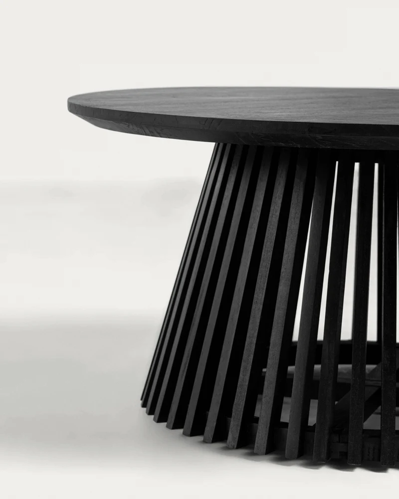 Jeanette Ø 80 cm black coffee table