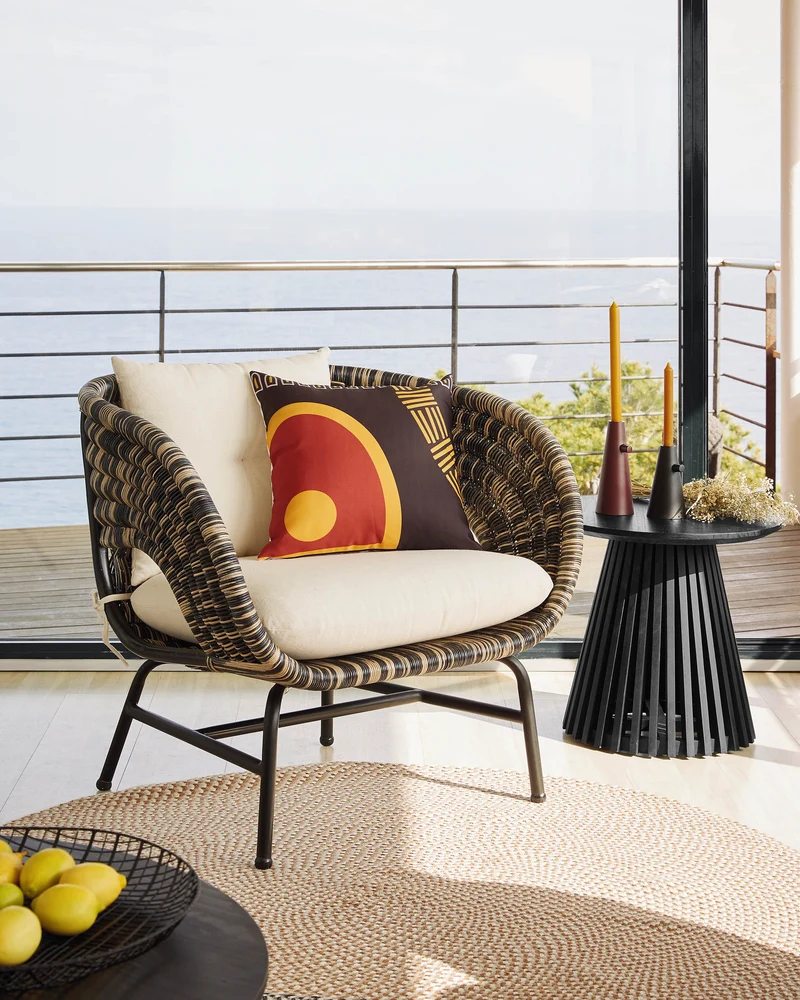Jeanette Ø 50 cm black side table