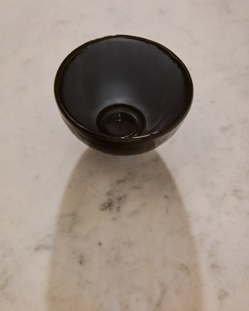 Sileia small bowl made of blue recycled glass