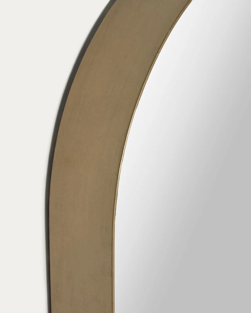 Tiare gold metal wall mirror 31 x 61,5 cm
