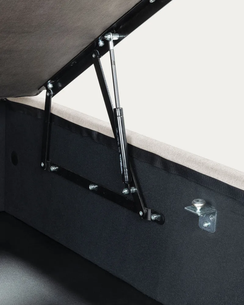 Matters ottoman bed base in beige for a 180 x 200 cm mattress