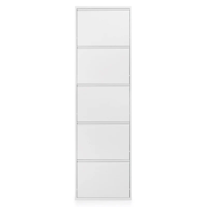 Shoe rack Ode 50 x 168,5 cm 5 doors white