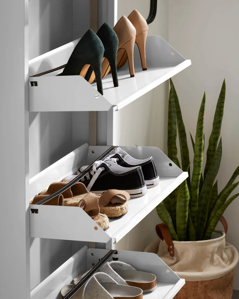 Shoe rack Ode 50 x 168,5 cm 5 doors white