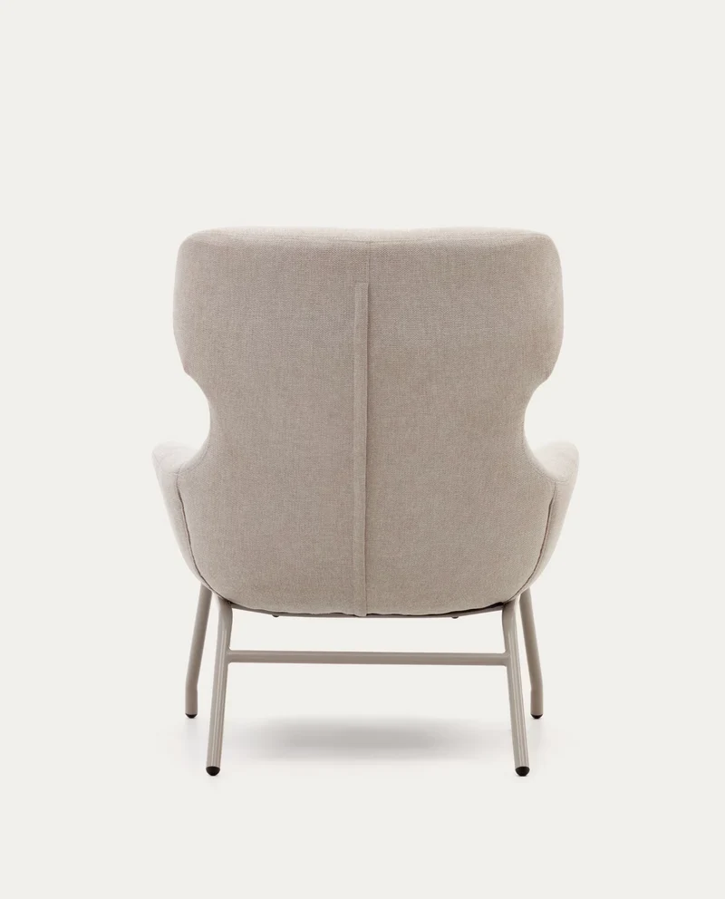 Belina Armchair Beige Chenille & Beige Leg