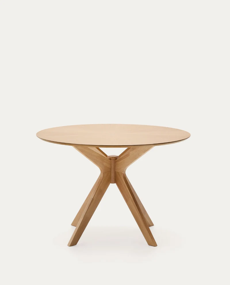 Naanim Round Table Oak Finish