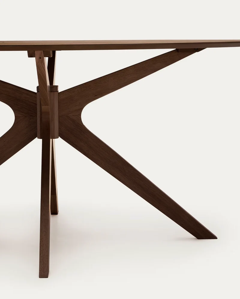 Naanim Oval Table Walnut Finish
