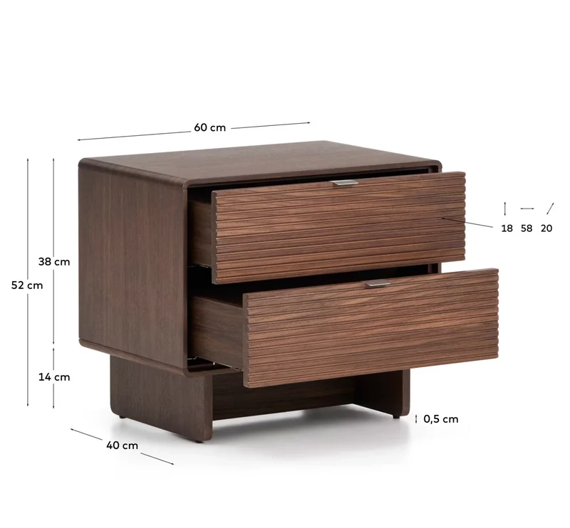 Norlen Bedside Table