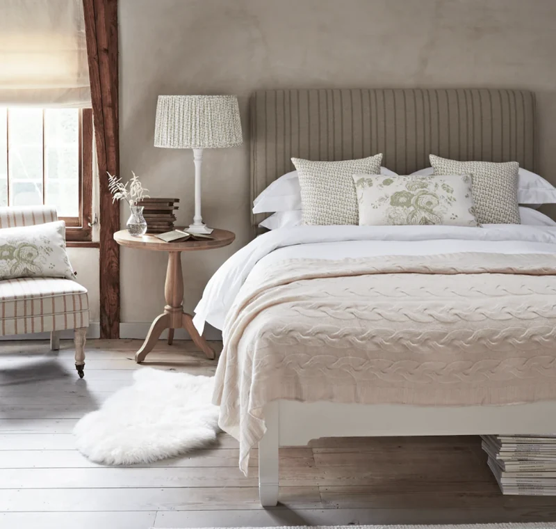 Chichester Double Bed Base, Painted