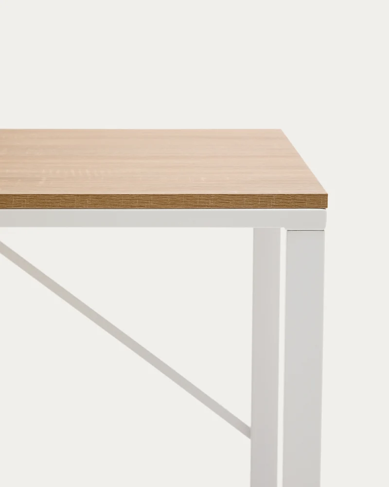 Rectangular white Talbot desk 120 x 60 cm