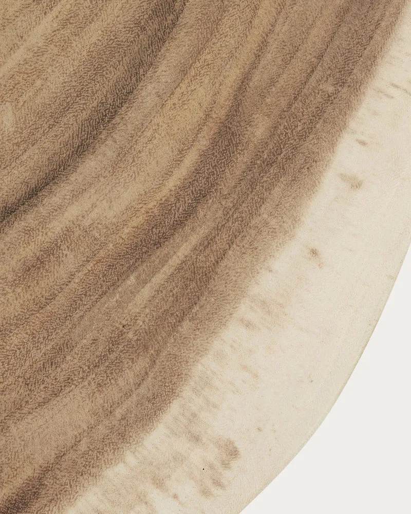 Wellcres solid rain tree wood side table, Ø 65 cm