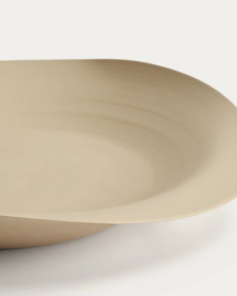 Ebenor beige ceramic centerpiece Ø 53 cm