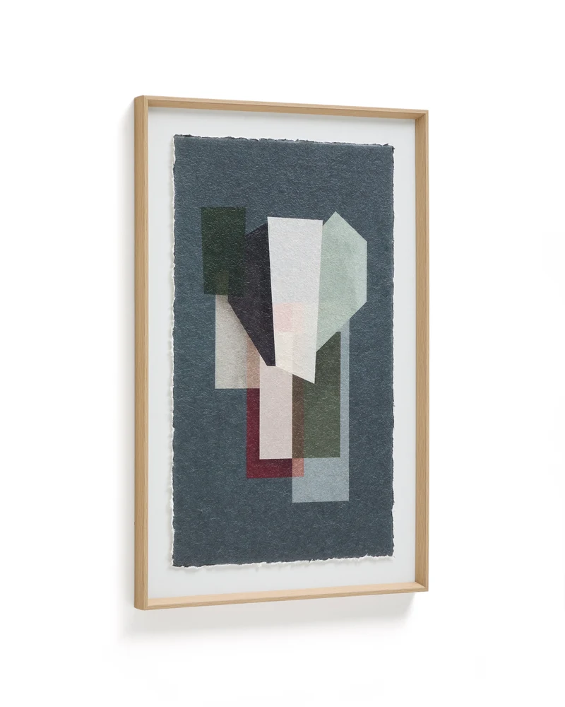 Veluni multicoloured recycled paper picture 60 x 90cm