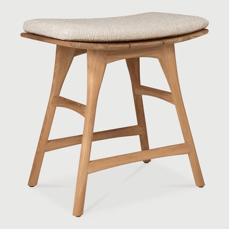 Osso Outdoor Stool With Cushion