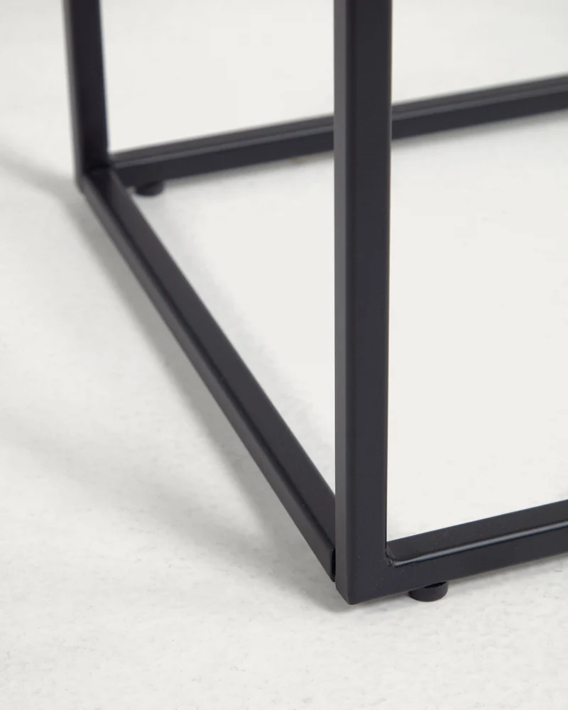 Rewena side table porcelain Kalos Blanco finishing 45 x 30 cm