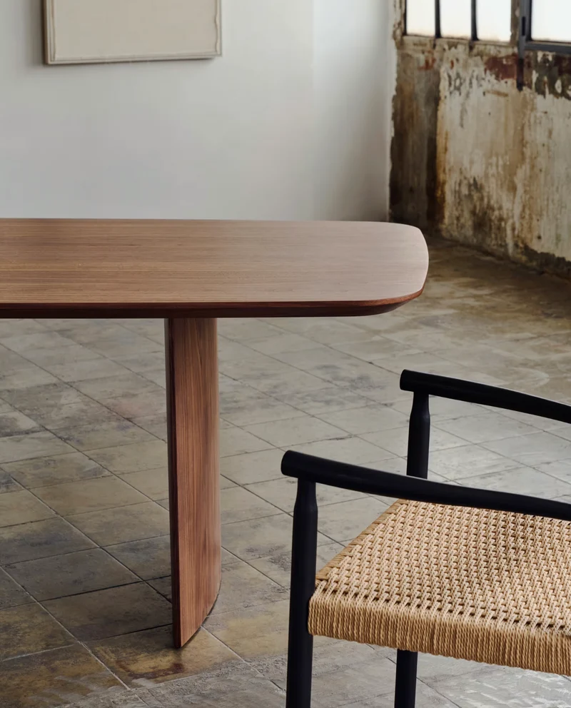 Litto Dining Table Walnut Finish