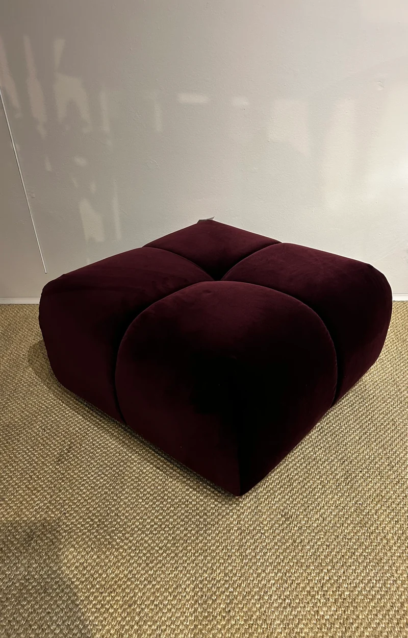 Clyde Velvet Footstool