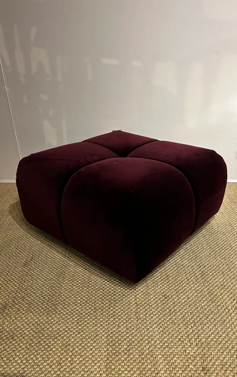 Clyde Velvet Footstool