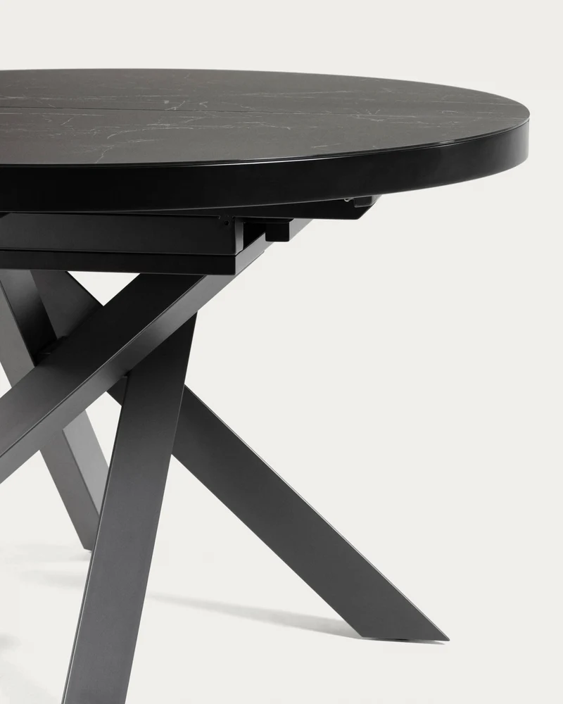 Vashti extendable table Ø 120 (160) cm porcelain