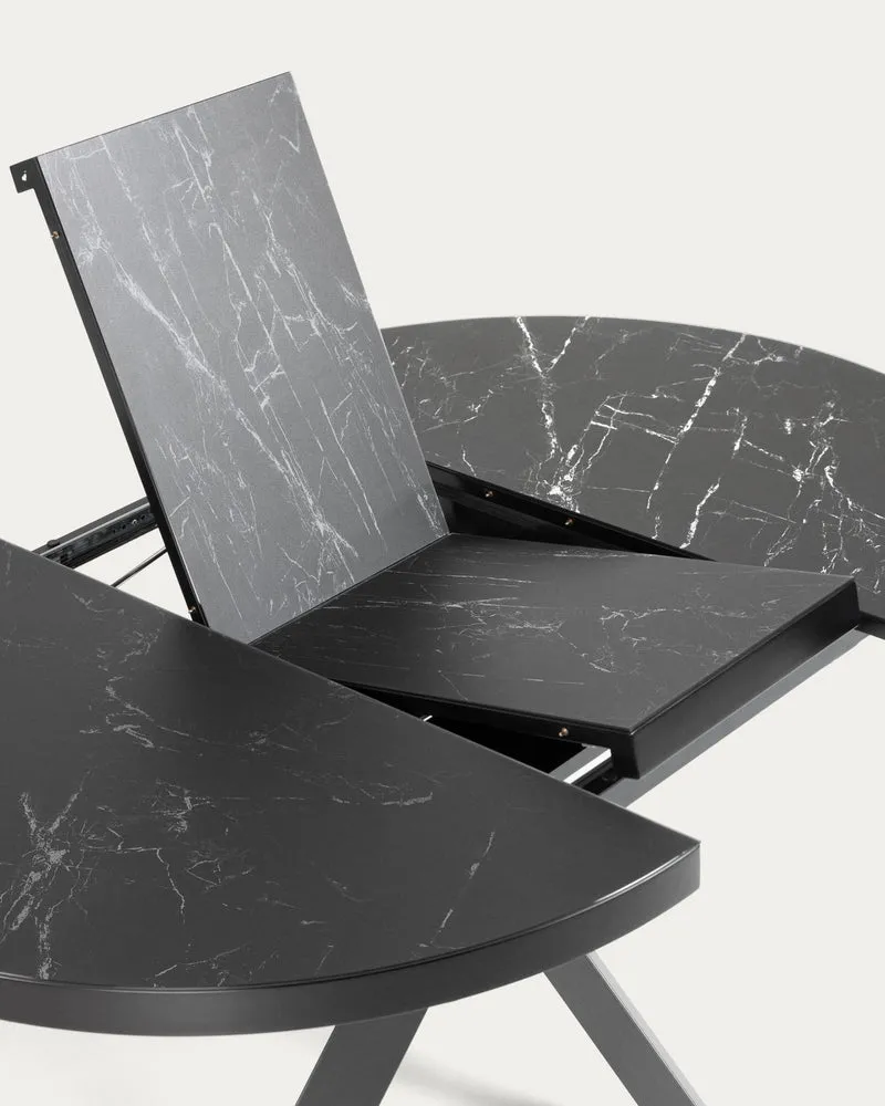Vashti extendable table Ø 120 (160) cm porcelain