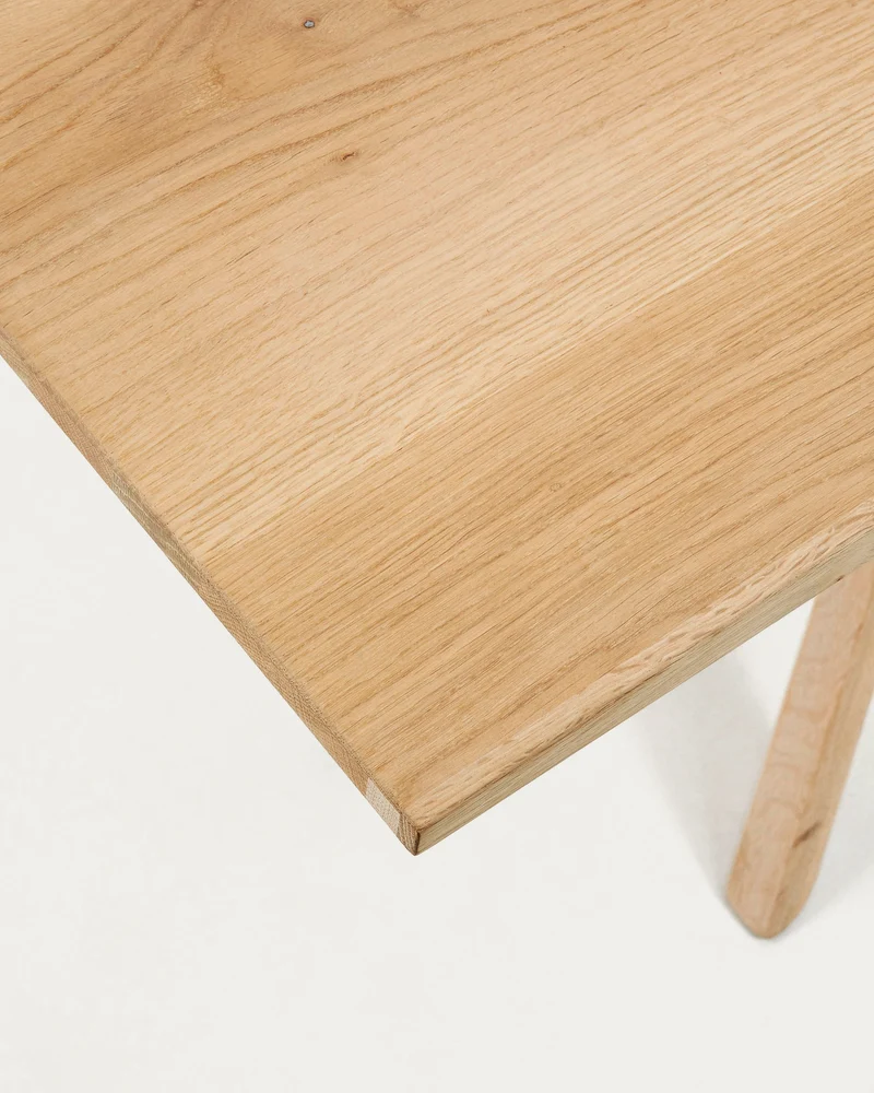 Armande oak veneer table with white wash finish 180 x 90 cm