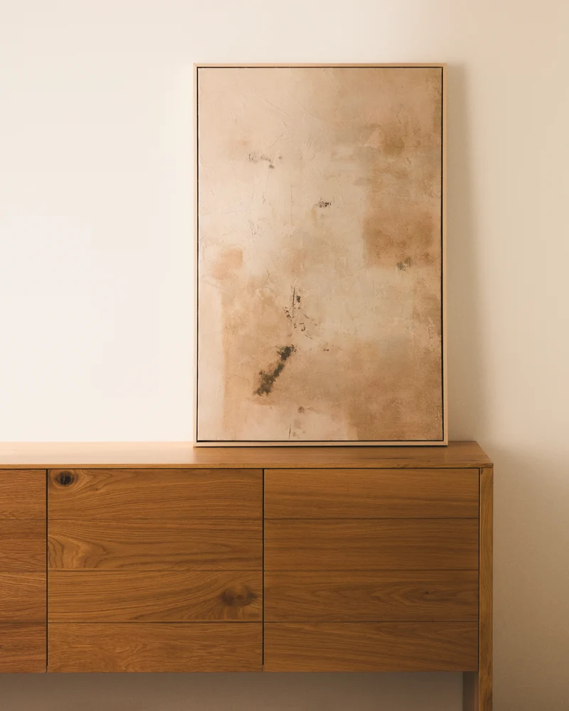Silpa beige abstract picture 60 x 90cm