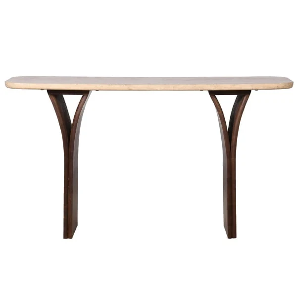 Clement Travertine Console