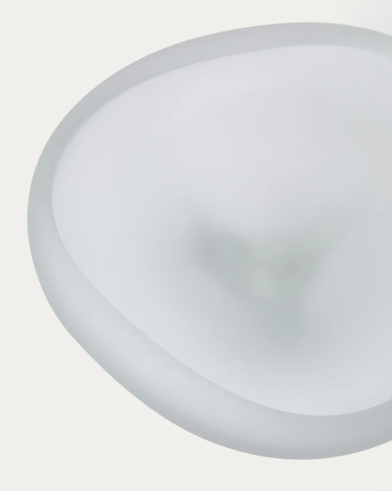 Ondaro frosted glass centrepiece 15cm