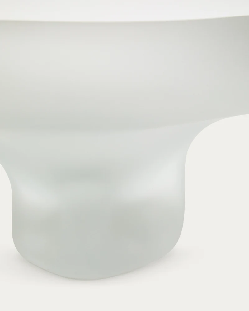 Ondaro frosted glass centrepiece 15cm