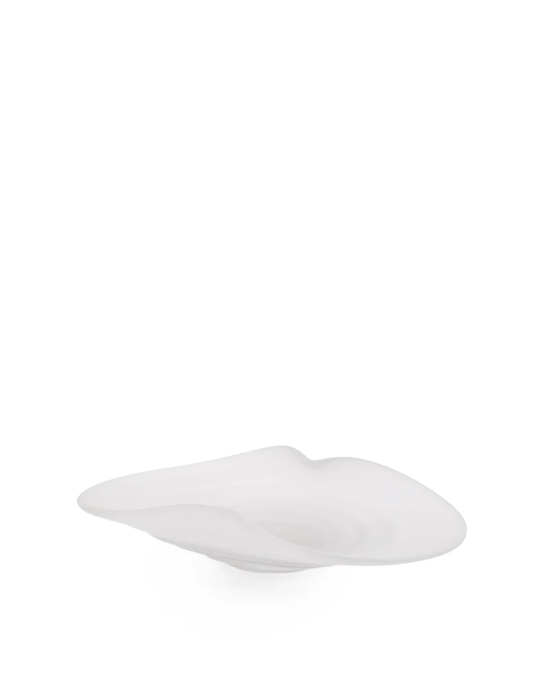 Ondaro frosted glass centrepiece 11cm