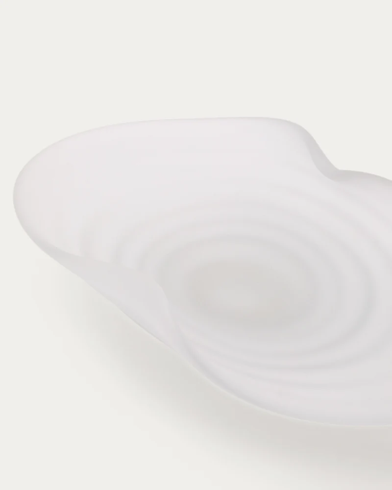 Ondaro frosted glass centrepiece 11cm