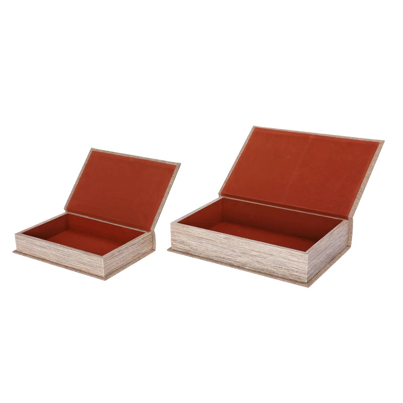 Beige Book Boxes - Set of 2