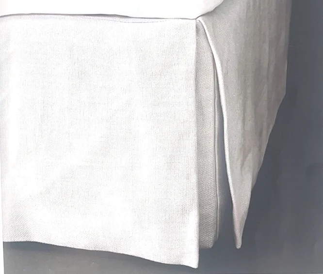 Alice Bed Valance, Clara Warm White - Super King