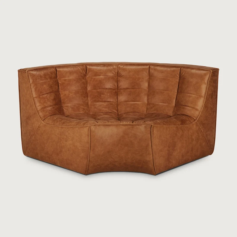 N701 Sofa Round Corner - Old Saddle