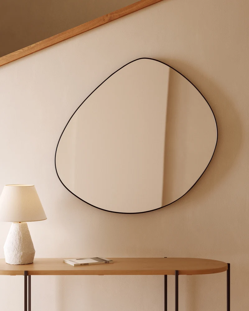 Anera steel mirror, 93 x 90 cm