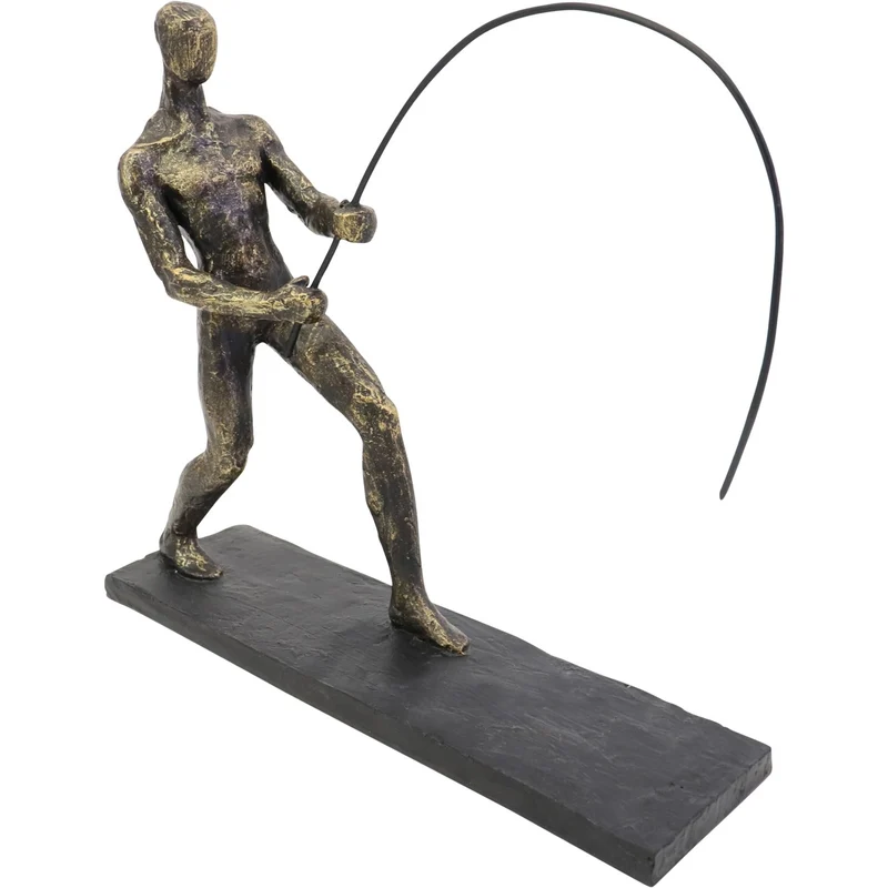 Fishing Sculpture on Stand